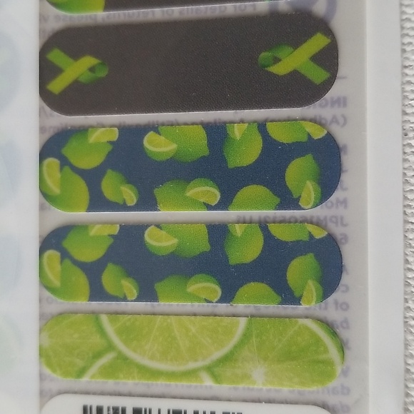 2 Sheets Jamberry Take a Bite Outta Lyme Disease Awareness Vinyl Nail Wraps - Picture 3 of 8